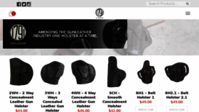 What 1791gunleather.com website looked like in 2016 (7 years ago)