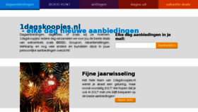 What 1dagskoopjes.nl website looked like in 2016 (7 years ago)