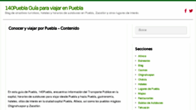 What 140puebla.com website looked like in 2017 (7 years ago)