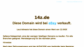 What 14z.de website looked like in 2017 (7 years ago)