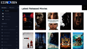 What 123movies.ms website looked like in 2017 (8 years ago)