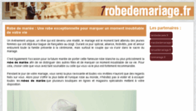 What 1robedemariage.fr website looked like in 2017 (7 years ago)