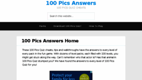 What 100picsquizanswers.com website looked like in 2017 (7 years ago)