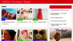 What 1960sfashionstyle.com website looked like in 2017 (7 years ago)