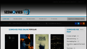 What 123moviestv.co website looked like in 2017 (7 years ago)