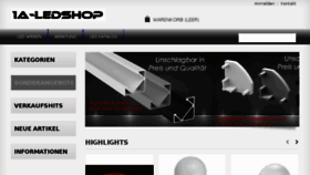 What 1a-ledshop.at website looked like in 2017 (7 years ago)
