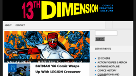 What 13thdimension.com website looked like in 2017 (7 years ago)