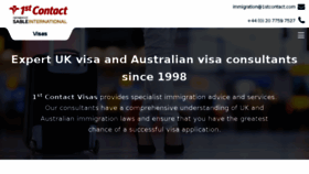 What 1stcontactvisas.com website looked like in 2017 (7 years ago)