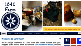What 1840farm.com website looked like in 2017 (6 years ago)