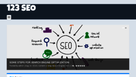 What 123-seo.com website looked like in 2017 (6 years ago)