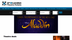 What 1st4londontheatre.co.uk website looked like in 2017 (6 years ago)