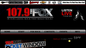 What 1079thefox.com website looked like in 2017 (7 years ago)