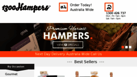 What 1300hampers.com.au website looked like in 2017 (6 years ago)