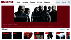 What 123movie.cc website looked like in 2017 (6 years ago)
