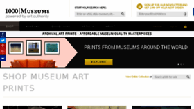 What 1000museums.com website looked like in 2017 (6 years ago)