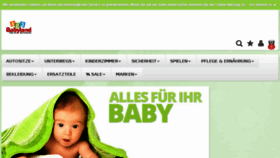 What 123babyland.de website looked like in 2017 (6 years ago)