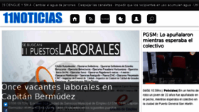 What 11noticias.com website looked like in 2017 (6 years ago)