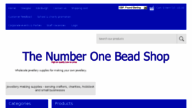 What 1beadshop.com website looked like in 2017 (6 years ago)