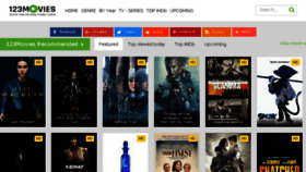 What 123movieson.com website looked like in 2017 (6 years ago)