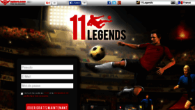 What 11legends.fr website looked like in 2017 (6 years ago)