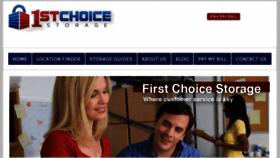What 1stchoiceforstorage.com website looked like in 2017 (6 years ago)