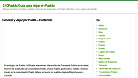 What 140puebla.com website looked like in 2017 (6 years ago)