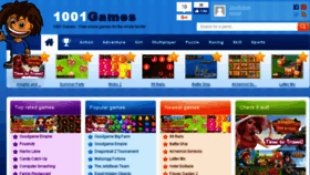 What 1001games.net website looked like in 2017 (6 years ago)