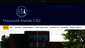 What 1000islandsschools.org website looked like in 2017 (6 years ago)