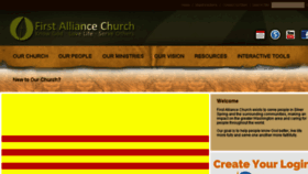 What 1stalliancechurch.com website looked like in 2017 (6 years ago)