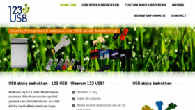 What 123usb.nl website looked like in 2017 (6 years ago)