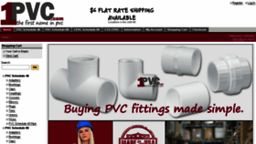 What 1pvc.com website looked like in 2017 (6 years ago)