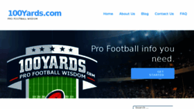 What 100yards.com website looked like in 2017 (6 years ago)