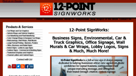 What 12pointsignworks.com website looked like in 2017 (6 years ago)