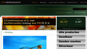What 123edelmetaal.nl website looked like in 2017 (6 years ago)