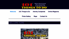 What 101thingshiltonhead.com website looked like in 2017 (6 years ago)