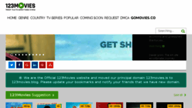 What 123movies.blog website looked like in 2017 (8 years ago)