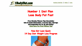 What 1bodydiet.com website looked like in 2017 (6 years ago)