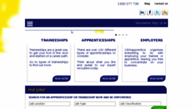 What 1300apprentice.com.au website looked like in 2017 (6 years ago)