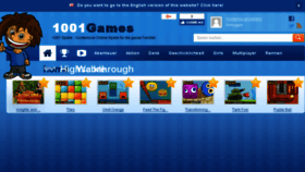 What 1001games.de website looked like in 2017 (6 years ago)
