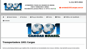 What 1001cargas.com.br website looked like in 2017 (6 years ago)