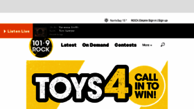What 1019rock.ca website looked like in 2017 (6 years ago)