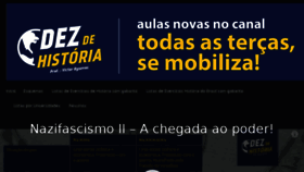 What 10dehistoria.com website looked like in 2017 (6 years ago)