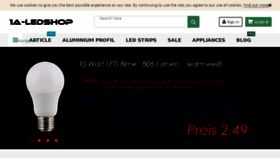 What 1a-ledshop.at website looked like in 2017 (6 years ago)