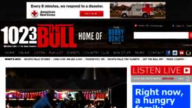 What 1023thebullfm.com website looked like in 2017 (6 years ago)