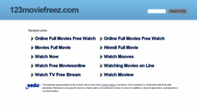 What 123moviefreez.com website looked like in 2017 (6 years ago)