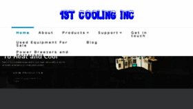What 1stcooling.com website looked like in 2017 (6 years ago)