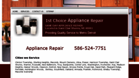 What 1choiceappliancerepair.com website looked like in 2017 (6 years ago)