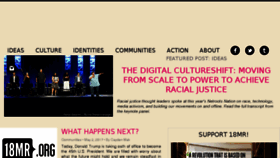What 18millionrising.org website looked like in 2017 (6 years ago)
