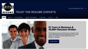 What 1dayresume.com website looked like in 2017 (6 years ago)