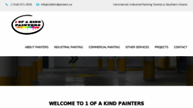 What 1ofakindpainters.ca website looked like in 2017 (6 years ago)